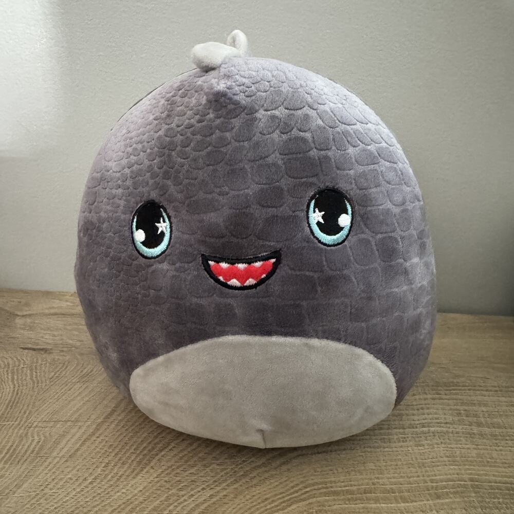 Squishmallow Chuey the Dinosaur Gray 8" Stuffed Animal‎ Stuffey Plush Plushy